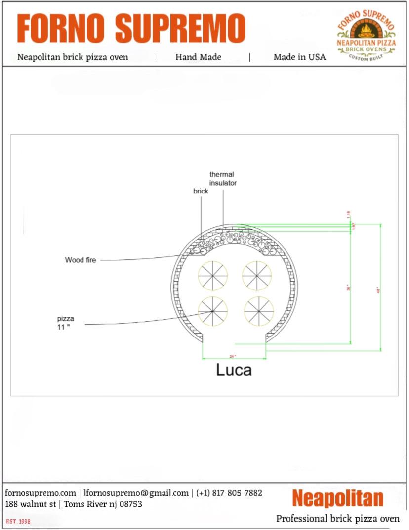 Luca brick oven