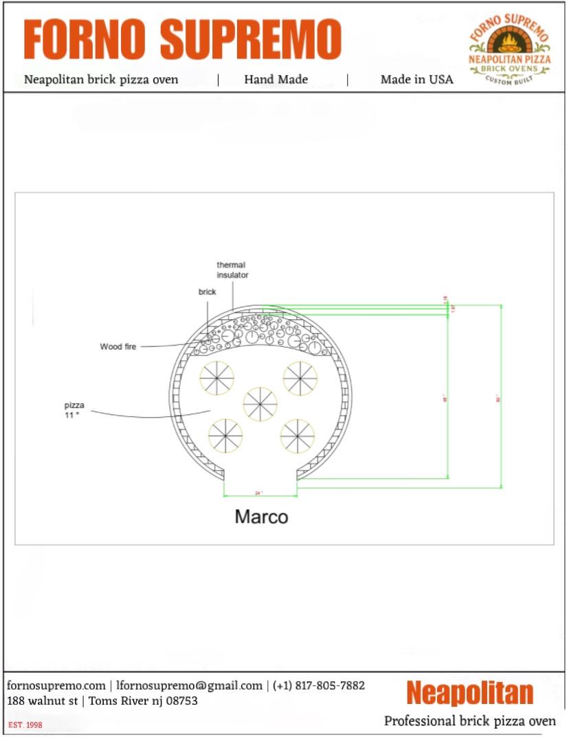 Marco brick oven