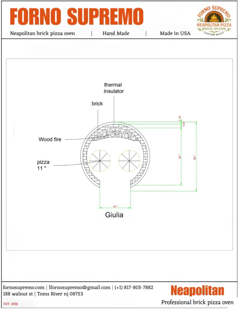 Giulia brick oven